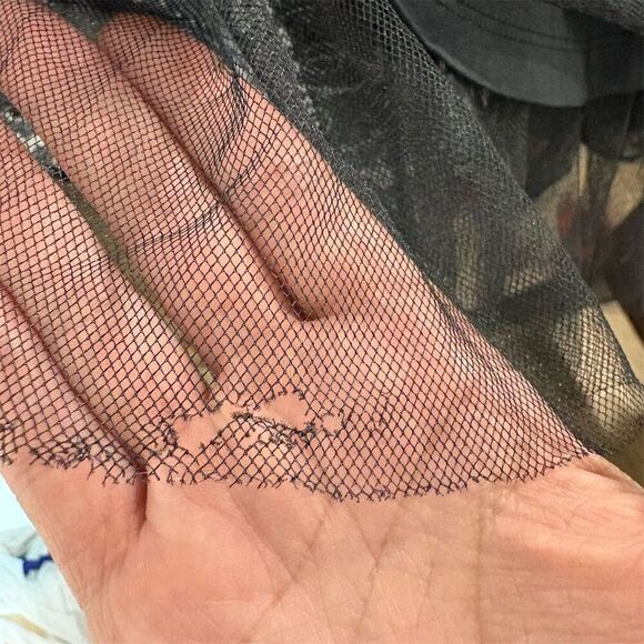 Hot Topic Women's XL Black Halter Swing Dress Floral Skull Pinup whimsy goth - Picture 8 of 8